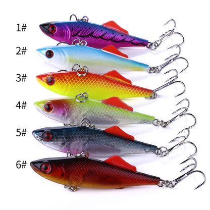 HENGJIA VI032 Leurre VIB en plastique de pleine couche de natation, VI032 (1), VI032 (2), VI032 (3), VI032 (4), VI032 (5), VI032 (6)
