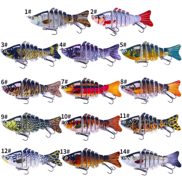 HENGJIA JM062 Leurre de pêche 7 sections, leurre VIB Minnow, JM062 (7), JM062 (8), JM062 (9), JM062 (10), JM062 (11), JM062 (1), JM062 (12), JM062 (2), JM062 (13), JM062 (3), JM062 (14), JM062 (4), JM062 (5), JM062 (6)