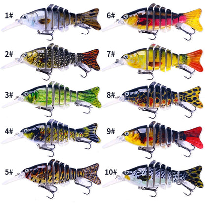 HENGJIA JM065 12cm Leurre de pêche Luya appât coulant multisections, JM065 (7), JM065 (8), JM065 (9), JM065 (10), JM065 (1), JM065 (2), JM065 (3), JM065 (4), JM065 (5), JM065 (6)