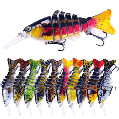 HENGJIA JM065 12cm Leurre de pêche Luya appât coulant multisections, JM065 (7), JM065 (8), JM065 (9), JM065 (10), JM065 (1), JM065 (2), JM065 (3), JM065 (4), JM065 (5), JM065 (6)