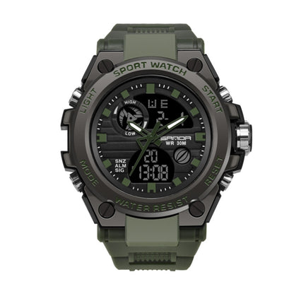 SANDA 739 Multifunctional Waterproof Sports Watch Chronograph Calendar Alarm Night Light Watch
