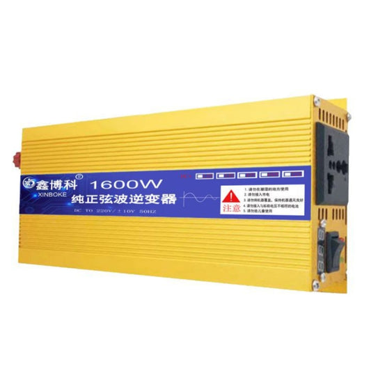 Onduleur XINBOKE haute puissance pour voiture et usage domestique, à onde sinusoïdale, 12 V 1600 W vers 220 V 800 W (affichage unique), 24 V 1600 W vers 220 V 800 W (affichage unique), 48 V 1600 W vers 220 V 800 W (affichage unique), 60 V 1600 W vers 220 V 800 W (affichage unique), 72 V 1600 W vers 220 V 800 W (affichage unique)...