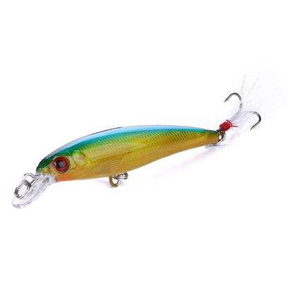 HENGJIA MI094 Simulation Laser Imitation-Köder Minnow Angelköder, 1, 2, 3, 4, 5, 6, 7, 8, 9, 10, 10 Farben verpackt
