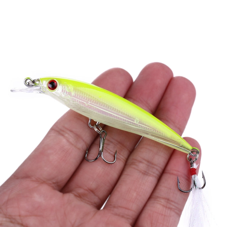 HENGJIA MI094 Simulation Laser Imitation-Köder Minnow Angelköder, 1, 2, 3, 4, 5, 6, 7, 8, 9, 10, 10 Farben verpackt