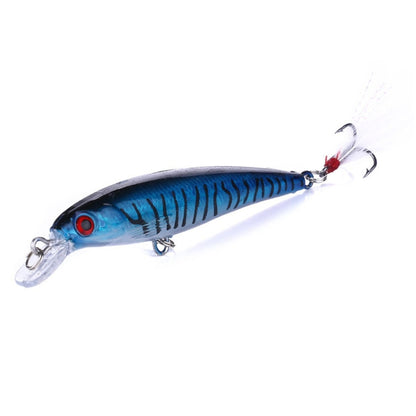 HENGJIA MI094 Simulation Laser Imitation-Köder Minnow Angelköder, 1, 2, 3, 4, 5, 6, 7, 8, 9, 10, 10 Farben verpackt
