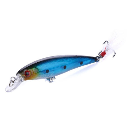 HENGJIA MI094 Simulation Laser Imitation-Köder Minnow Angelköder, 1, 2, 3, 4, 5, 6, 7, 8, 9, 10, 10 Farben verpackt