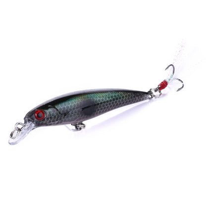 HENGJIA MI094 Simulation Laser Imitation-Köder Minnow Angelköder, 1, 2, 3, 4, 5, 6, 7, 8, 9, 10, 10 Farben verpackt
