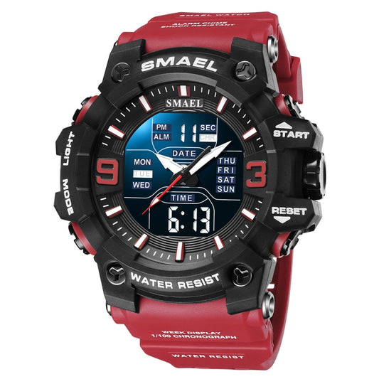 SMAEL 8049 Montre Sportive Étanche Homme Montre Électronique Multifonction Veilleuse