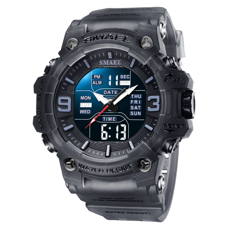 SMAEL 8049 Montre Sportive Étanche Homme Montre Électronique Multifonction Veilleuse