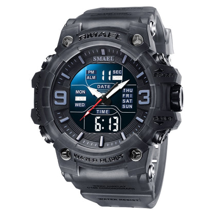 SMAEL 8049 Montre Sportive Étanche Homme Montre Électronique Multifonction Veilleuse