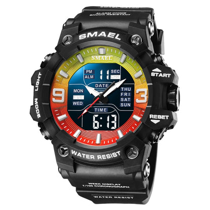 SMAEL 8049 Montre Sportive Étanche Homme Montre Électronique Multifonction Veilleuse