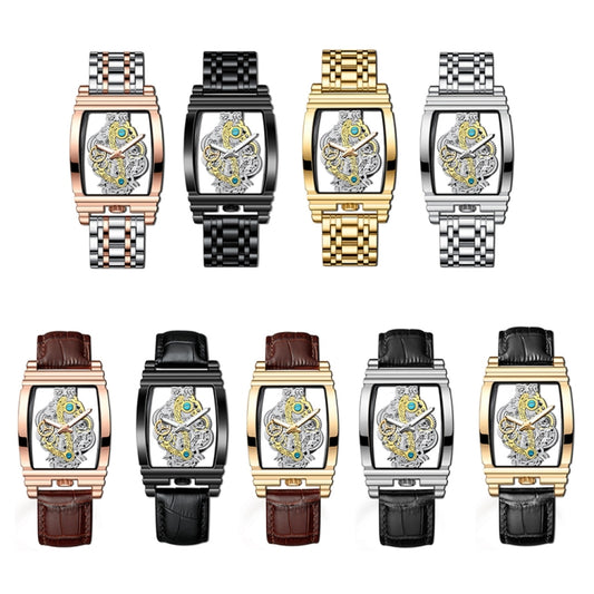 Montres d'affaires pour hommes BINBOND B5011 étanches et lumineuses, avec engrenages ajourés, pour l'extérieur