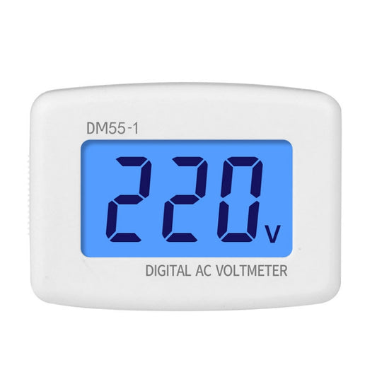 DM55-1 AC 110V- 220V LCD Digital Voltmeter Voltage Tester Detector Meter, DM55-1 US Plug, DM55-1 EU Plug