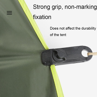 Tent Additional Pull Point Shark Clips Outdoor Camping Canopy Windproof Clip, 1PC (Mud-color), 1PC (Dark Green)