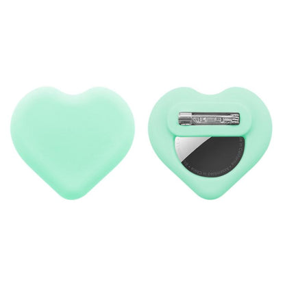 For AirTag GPS Tracker Heart-Shape Silicone Case With Safety Pins Hidden Inside Clothes Shoes