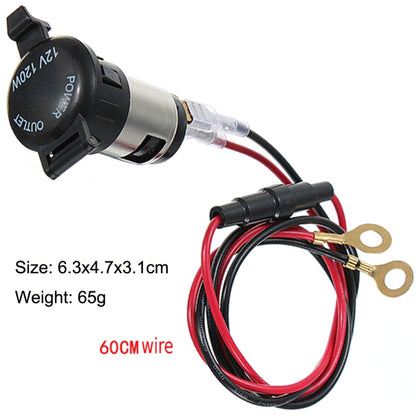 Car Cigarette Lighter Socket Waterproof Power Supply 120W/250W Modification 12/24V Cigarette Lighter Mother Seat, Cigarette Lighter Socket