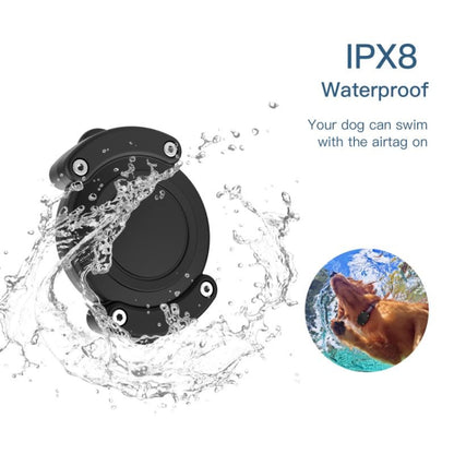 For AirTag Protective Case  Anti-scratch Waterproof Cover, All Inclusive Black