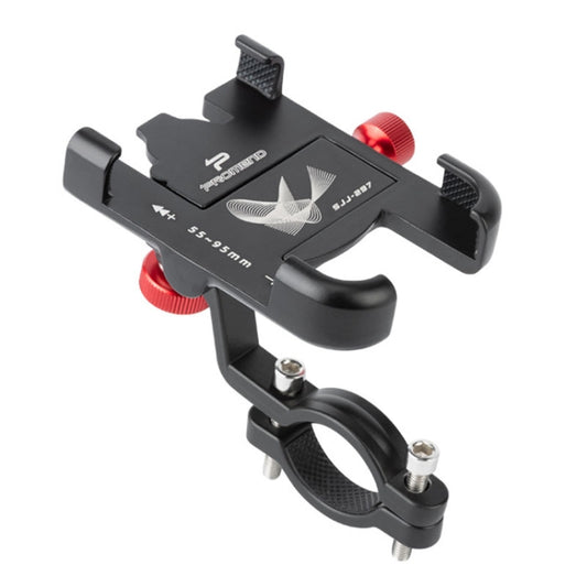 Support de téléphone portable de vélo réglable rotatif en alliage d'aluminium PROMEND SJJ-297, SJJ-297