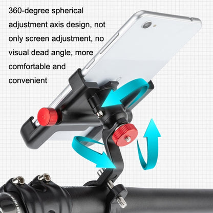 PROMEND SJJ-297 Aluminum Alloy Rotation Adjustable Bicycle Mobile Phone Bracket, SJJ-297