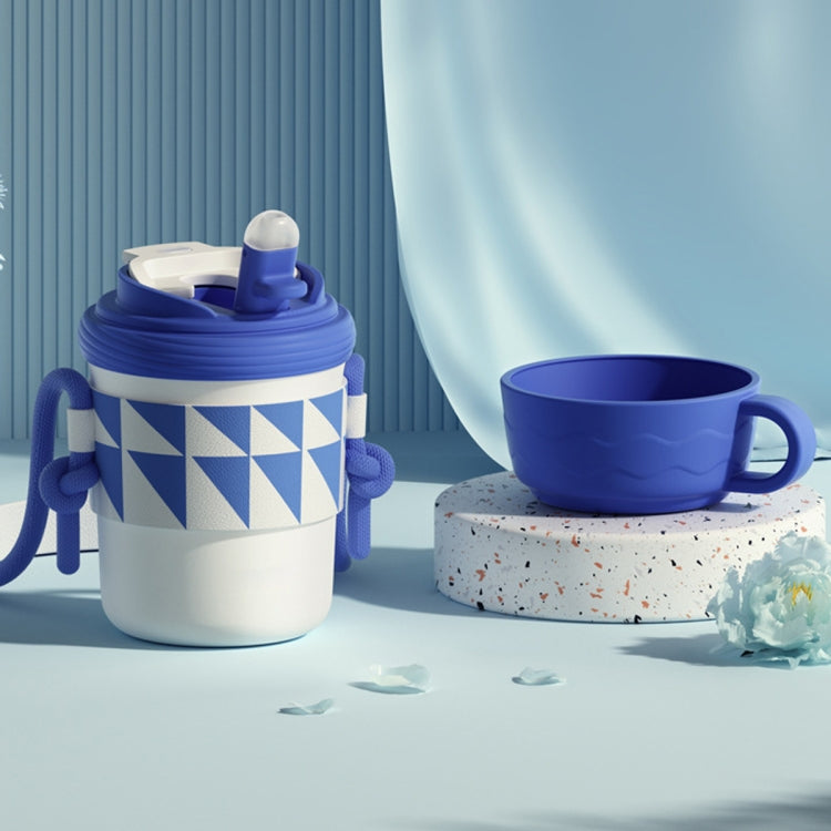 316 Stainless Steel Thermos Cup Three-purpose Straw Direct Drinking Coffee Cup, 300ml, 450ml