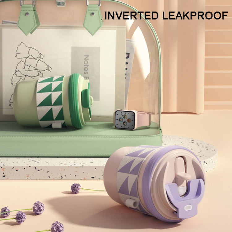 316 Stainless Steel Thermos Cup Three-purpose Straw Direct Drinking Coffee Cup, 300ml, 450ml