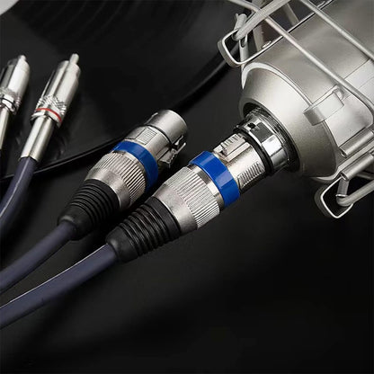 2RCA Male 2XLR Caron Male Speaker Audio Balance Cable, Length:, 0.5m, 1m, 1.5m, 2m, 5m, 10m, 20m