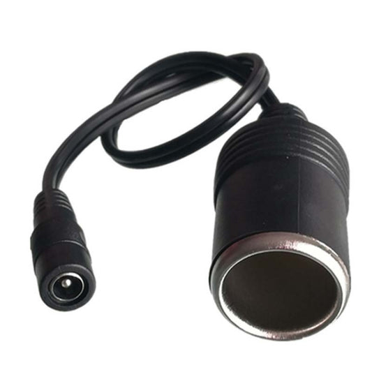 Prise CC 5,5 x 2,1 mm vers prise allume-cigare femelle avec cordon d'alimentation CC, fiche CC 5,5 x 2,1 mm