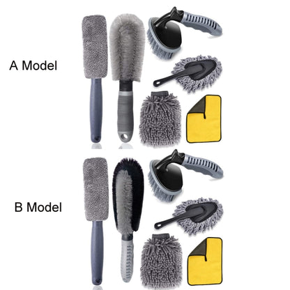 6pcs/Set Gloves Dusting Tire Brush Car Cleaning Brush Set