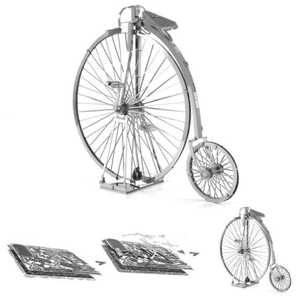 3D Three-dimensional Metal Car Assembly Model DIY Puzzles Toy, 1908 T-shaped Cars, 1965 Mustang, Kart, BZS G500, Cable Car, Taxi, Fire Truck, Bullet Train, Nissans Coupe, D51 Train Head, KMK F450, MSL 3.0T, Penny Farthing, Sportcar, Half-track Motorcyc...