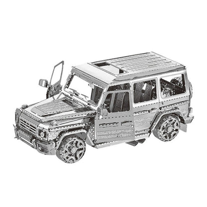 3D Three-dimensional Metal Car Assembly Model DIY Puzzles Toy, 1908 T-shaped Cars, 1965 Mustang, Kart, BZS G500, Cable Car, Taxi, Fire Truck, Bullet Train, Nissans Coupe, D51 Train Head, KMK F450, MSL 3.0T, Penny Farthing, Sportcar, Half-track Motorcyc...
