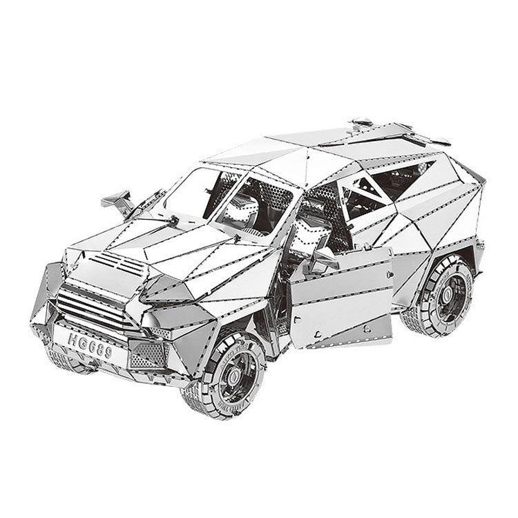 3D Three-dimensional Metal Car Assembly Model DIY Puzzles Toy, 1908 T-shaped Cars, 1965 Mustang, Kart, BZS G500, Cable Car, Taxi, Fire Truck, Bullet Train, Nissans Coupe, D51 Train Head, KMK F450, MSL 3.0T, Penny Farthing, Sportcar, Half-track Motorcyc...