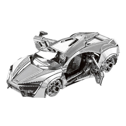 3D Three-dimensional Metal Car Assembly Model DIY Puzzles Toy, 1908 T-shaped Cars, 1965 Mustang, Kart, BZS G500, Cable Car, Taxi, Fire Truck, Bullet Train, Nissans Coupe, D51 Train Head, KMK F450, MSL 3.0T, Penny Farthing, Sportcar, Half-track Motorcyc...