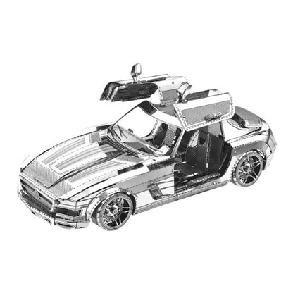 3D Three-dimensional Metal Car Assembly Model DIY Puzzles Toy, 1908 T-shaped Cars, 1965 Mustang, Kart, BZS G500, Cable Car, Taxi, Fire Truck, Bullet Train, Nissans Coupe, D51 Train Head, KMK F450, MSL 3.0T, Penny Farthing, Sportcar, Half-track Motorcyc...