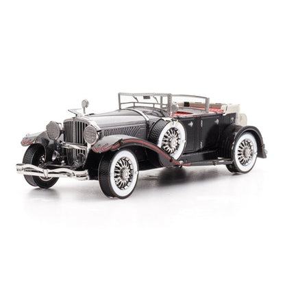 3D Three-dimensional Metal Car Assembly Model DIY Puzzles Toy, 1908 T-shaped Cars, 1965 Mustang, Kart, BZS G500, Cable Car, Taxi, Fire Truck, Bullet Train, Nissans Coupe, D51 Train Head, KMK F450, MSL 3.0T, Penny Farthing, Sportcar, Half-track Motorcyc...