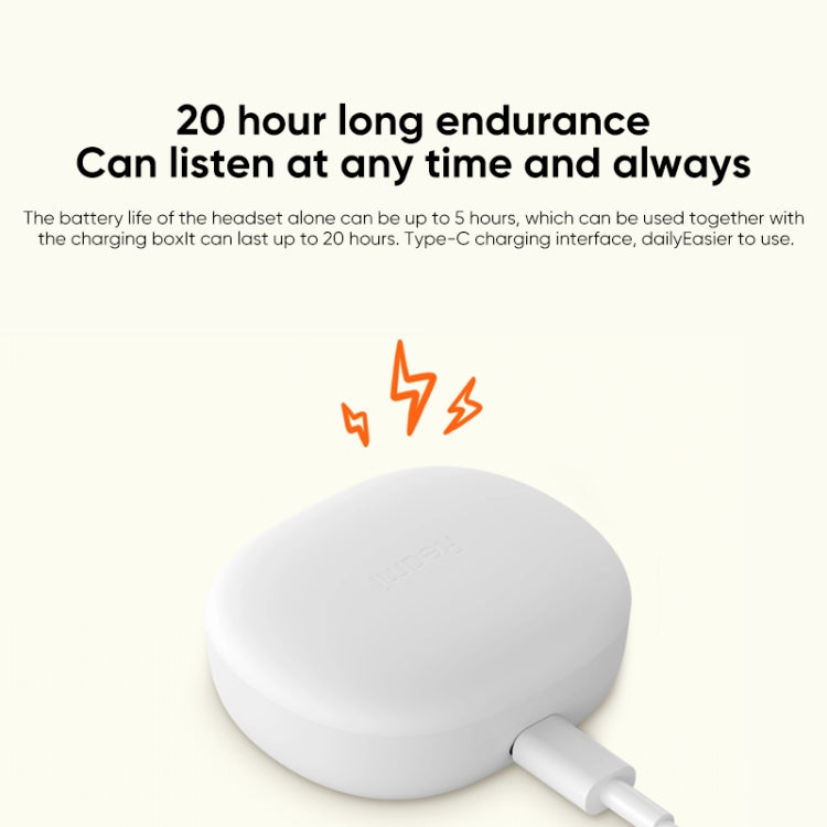 Original Xiaomi Redmi Buds 4 Lite TWS Bluetooth 5.3 Call Noise Reduction Earphone, Redmi Buds 4 Lite, Redmi Buds 4 Lite Black