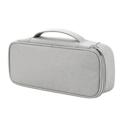 SM13 Multifunctional Digital Accessories Waterproof and Shock-absorbing Storage Bag, 25x6.5x12cm(Dark Gray), 25x6.5x12cm(Navy Blue), 25x6.5x12cm(Pink), 25x6.5x12cm(Black), 25x6.5x12cm(Gray)
