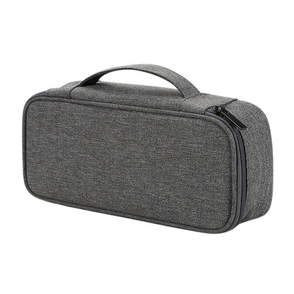 SM13 Multifunctional Digital Accessories Waterproof and Shock-absorbing Storage Bag, 25x6.5x12cm(Dark Gray), 25x6.5x12cm(Navy Blue), 25x6.5x12cm(Pink), 25x6.5x12cm(Black), 25x6.5x12cm(Gray)