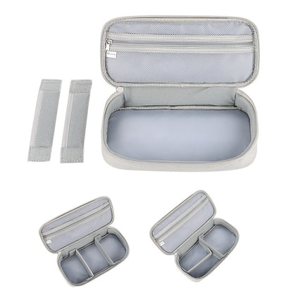 SM13 Multifunctional Digital Accessories Waterproof and Shock-absorbing Storage Bag, 25x6.5x12cm(Dark Gray), 25x6.5x12cm(Navy Blue), 25x6.5x12cm(Pink), 25x6.5x12cm(Black), 25x6.5x12cm(Gray)