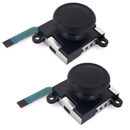 For NS Switch 2pcs 3D Analog Sensor Thumbstick Joystick Left And Right Joystick, Joystick(Black), Joystick(Red), Joystick(Blue)
