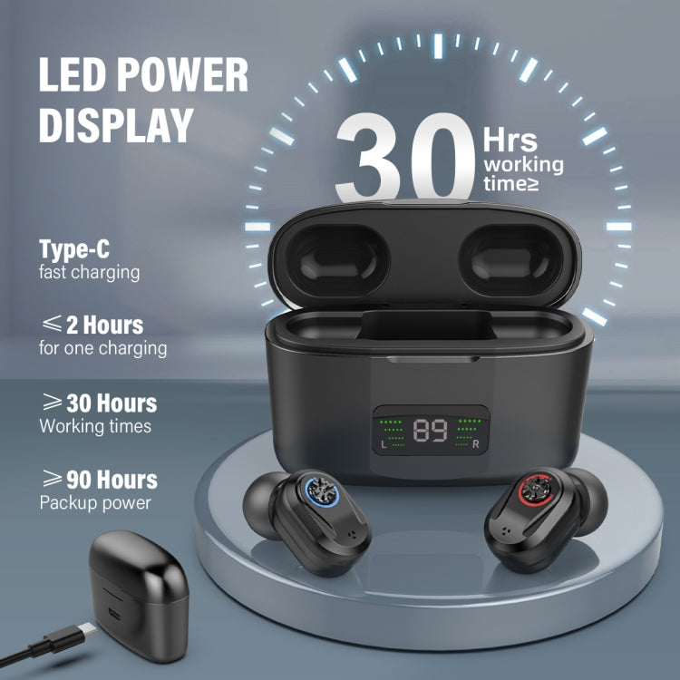 Z-127D In-ear Sound Amplifier Digital Display Hearing Aid Earphone, black, White, Complexion, Red and Blue