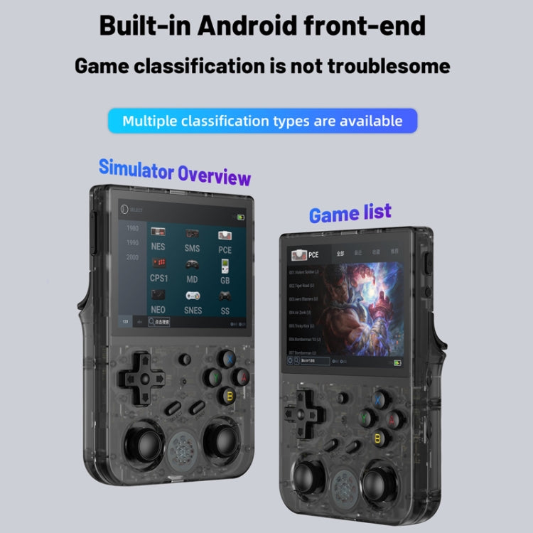 RG353V  3.5 Inch Wireless Game Box Android 11 Linux OS Handheld Game Console, Machine Only, 64G 15,000 games, 128G 25000 Games, 256G 35000 Games
