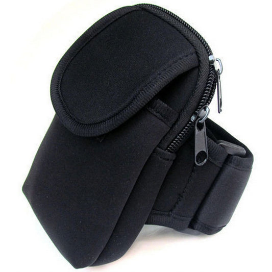 S210 Neoprene Arm Bag Outdoor Sports Mobile Phone Bag Coin Purse, 10x17cm (Black), 10x17cm (Orange), 10x17cm (Red), 10x17cm (Green), 10x17cm (Navy Blue)