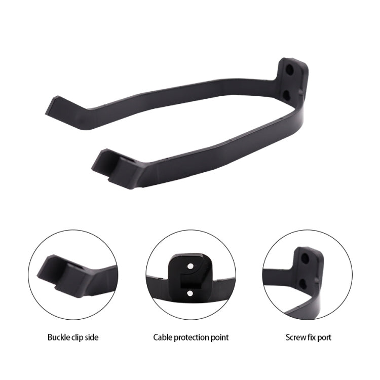 Pour accessoires de trottinette électrique Xiaomi M365, garde-boue+support+feu arrière, noir avec clé, noir sans clé