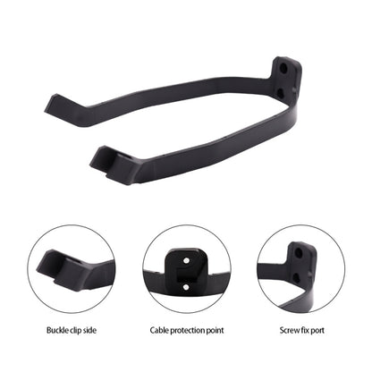 Pour accessoires de trottinette électrique Xiaomi M365, garde-boue+support+feu arrière, noir avec clé, noir sans clé