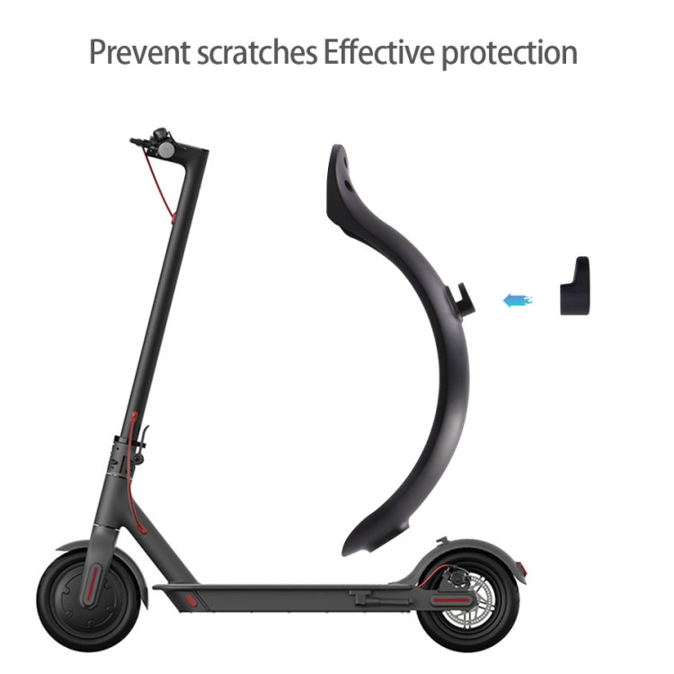 Pour accessoires de trottinette électrique Xiaomi M365, garde-boue+support+feu arrière, noir avec clé, noir sans clé