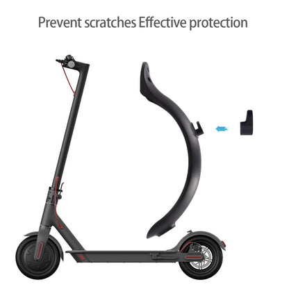 Pour accessoires de trottinette électrique Xiaomi M365, garde-boue+support+feu arrière, noir avec clé, noir sans clé