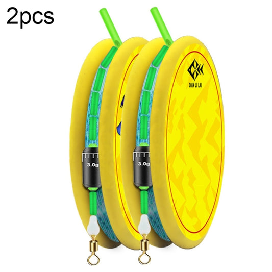2pcs Outdoor Fishing Anti-tangle Spotted Invisible Line Set with Scale, 3.6m, 4.5m, 5.4m, 6.3m, 7.2m
