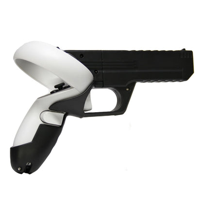 For Meta Quest 2 VR Controller 1pair Sturdy Shooting Handle Holder, Black