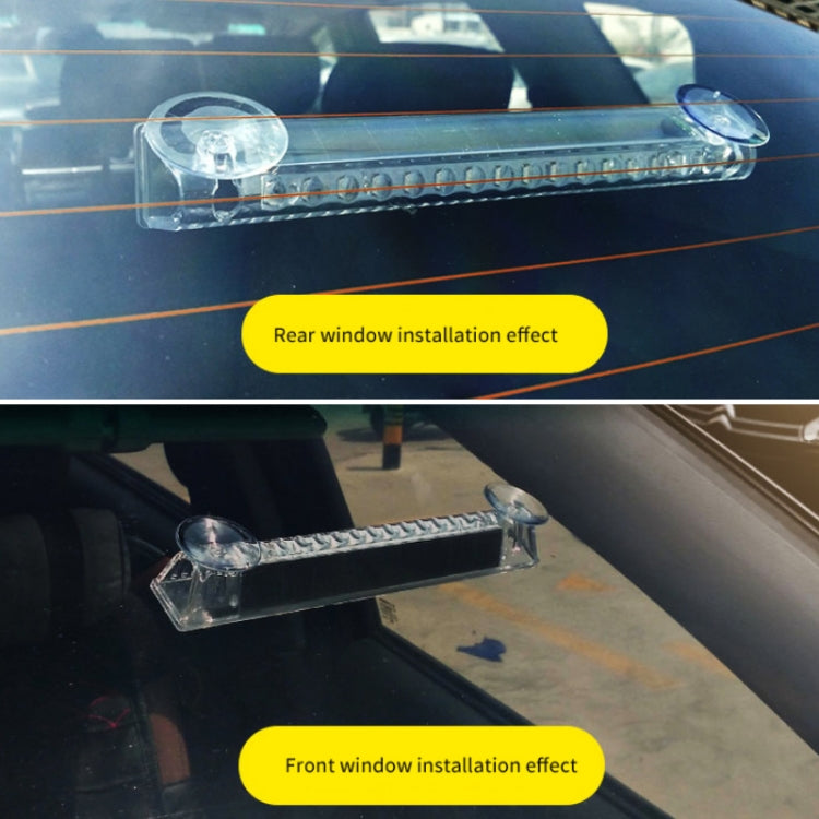 Wiring Free Rear Window Solar LED Sensor Car Warning Light, Warning Light