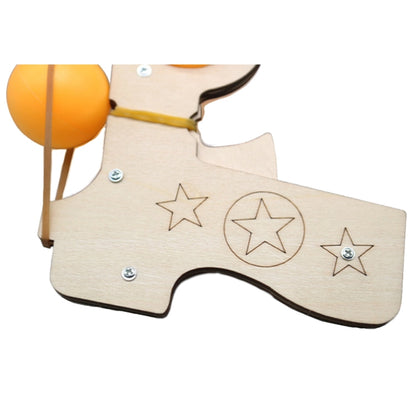 Modèle élastique de tennis de table DIY en bois, jouet d'assemblage d'expérimentation scientifique physique pour enfants, Modèle élastique